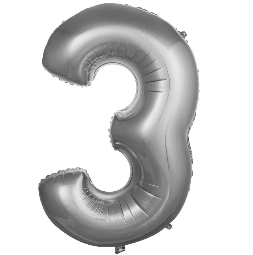 Folyo Balon Gümüş 3 16 İnç 36 Cm